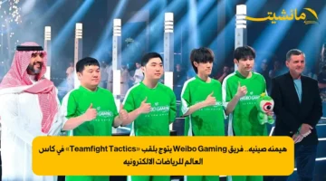 هيمنة صينية.. فريق Weibo Gaming يتوج بلقب «Teamfight Tactics» في كأس العالم للرياضات الإلكترونية